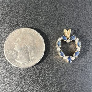 10k 1.7g Gold Heart Pendant - Image 3