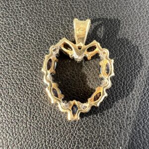 10k 1.7g Gold Heart Pendant - Image 4