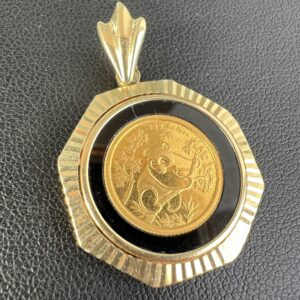 14k 5.7g Gold Panda Pendant