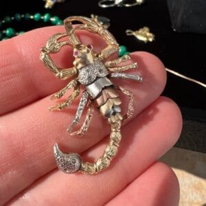 14k 6.7g Gold Scorpion Charm
