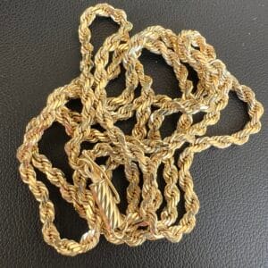 14k 16.2g Gold Rope Chain 24” - Image 3