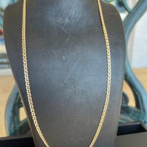 14k 10.2g Gold Mariner Chain 22”
