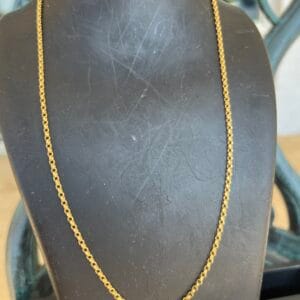 14k 3.1g Gold Circle Link Chain 20”