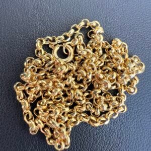 14k 3.1g Gold Circle Link Chain 20” - Image 3