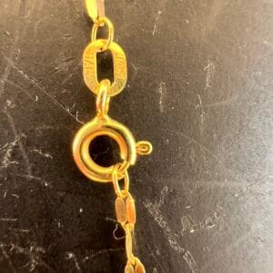 10k 1g Yellow, White, & Rose Gold Necklace 20” - Image 4