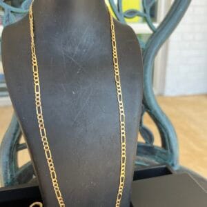 10k 7.4g Gold Figaro Chain 26”