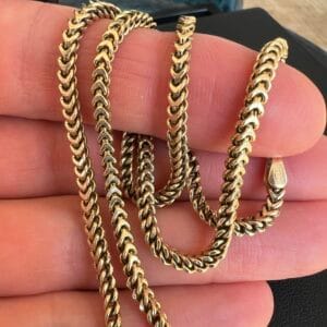 Alternative view of 10k 10g Gold Franco Chain 18”