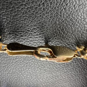 14k 7g Gold Precious Stone Bracelet 7” - Image 4