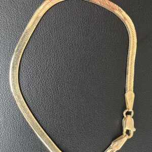14k 3.2g Gold Herringbone Bracelet 7”