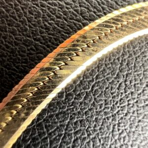 14k 3.2g Gold Herringbone Bracelet 7” - Image 3