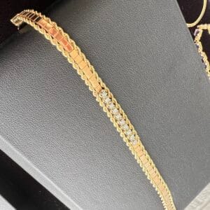 14g 11.2g Gold Diamond Bracelet 7” - Image 4