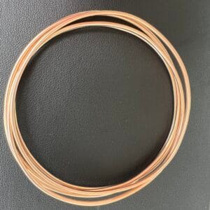 14k 4g Rose Gold Bangle 2.5”