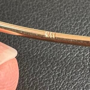 14k 4g Rose Gold Bangle 2.5” - Image 4