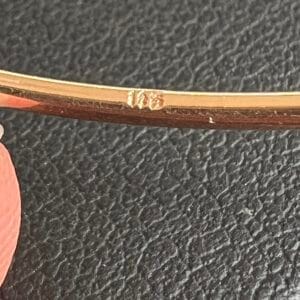14k 4g Rose Gold Bangle 2.5” - Image 5