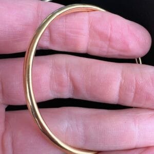 Alternative view of 22k Yellow Gold Bangle 2.5”