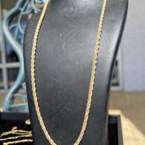 18k 17.9g Yellow & White Gold Chain