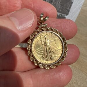 14k 12.1g Gold 1/4 OZ Charm - Image 2