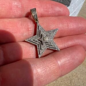 Alternative view of 10k 4.6g Gold Star Charm