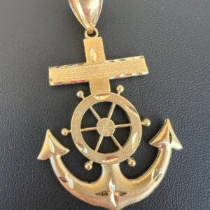 14k 8.7g Gold Anchor Charm