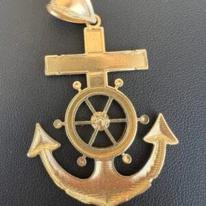 14k 8.7g Gold Anchor Charm - Image 4
