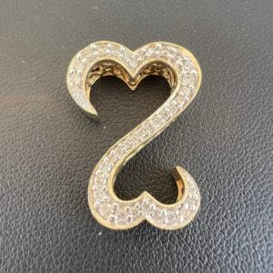 14k 3.8g Gold Heart Charm