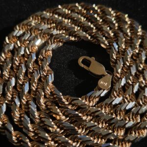 56.1g 10k Rose & White 26" Chain 5mm