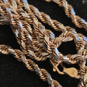 56.1g 10k Rose & White 26" Chain 5mm - Image 5