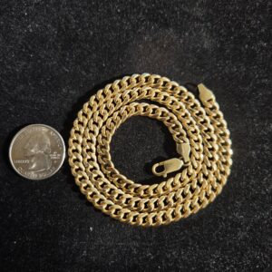 18.8g 14k Cuban 20" Semi Solid 6mm Chain - Image 6