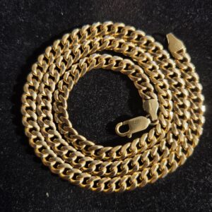18.8g 14k Cuban 20" Semi Solid 6mm Chain - Image 5