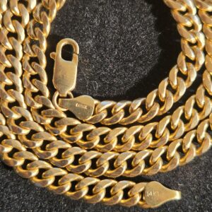 18.8g 14k Cuban 20" Semi Solid 6mm Chain