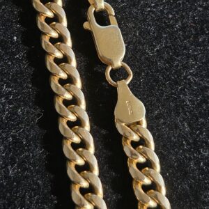 18.8g 14k Cuban 20" Semi Solid 6mm Chain - Image 4