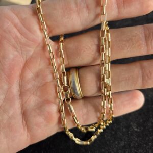 6.6g 10k Paperclip/Anchotlr 22" Chain 3.25mm - Image 2