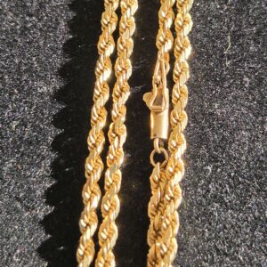 14.7g 10k Solid 24" Rope 3mm Chain