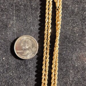 14.7g 10k Solid 24" Rope 3mm Chain - Image 5