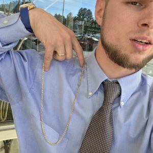 14.7g 10k Solid 24" Rope 3mm Chain - Image 3