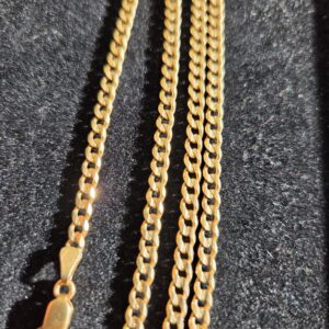 16.1 14k Solid 22" Cuban 3.5mm Chain - Image 2