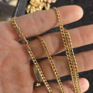 Alternative view of 16.1 14k Solid 22" Cuban 3.5mm Chain