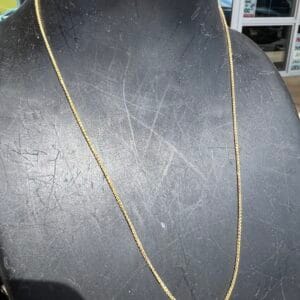 14k 1.9g Gold Twisted Link Chain 16” - Image 3