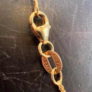 14k 1.9g Gold Twisted Link Chain 16” - Image 4