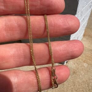 14k 1.9g Gold Twisted Link Chain 16”