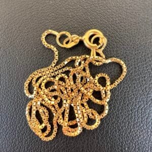 18k 2.2g Gold Box Link Chain 16”