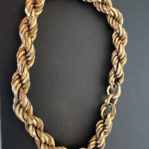 Alternative view of 18k 12.3g Gold Rope Bracelet 8”