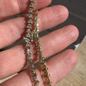 Alternative view of 14k 6.4g Gold Diamond Tennis Bracelet 7”