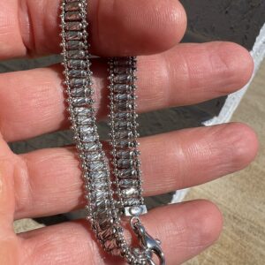 Alternative view of 14k 11.6g White Gold Bracelet 7”