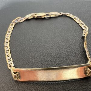 10k 2.2g Gold Mariner ID Bracelet 5”