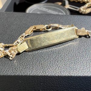 10k 2.2g Gold Mariner ID Bracelet 5” - Image 3