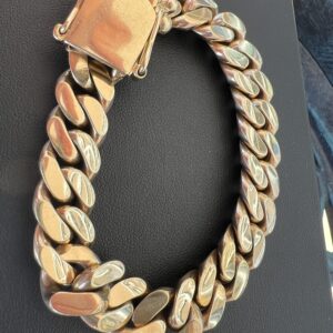 10k 97.3g Gold Cuban Bracelet 8”