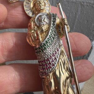 14k 28.2g Jesus/Saint Jude Pendant - Image 2