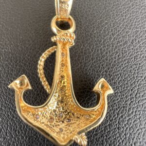 14k 2.8g Gold Anchor Charm - Image 3
