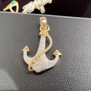 14k 2.8g Gold Anchor Charm - Image 4